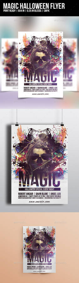 Magic Halloween Flyer Template