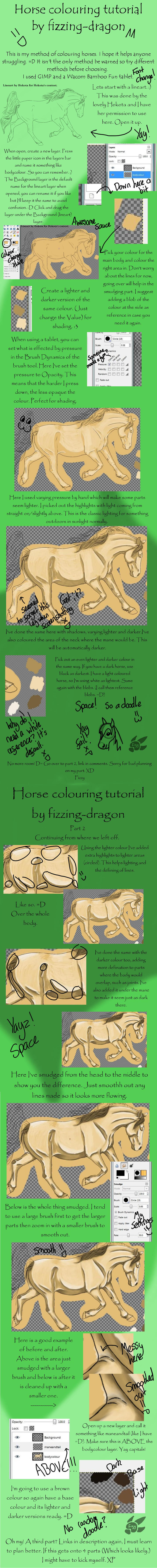 Horse colouring tuto- Part 1