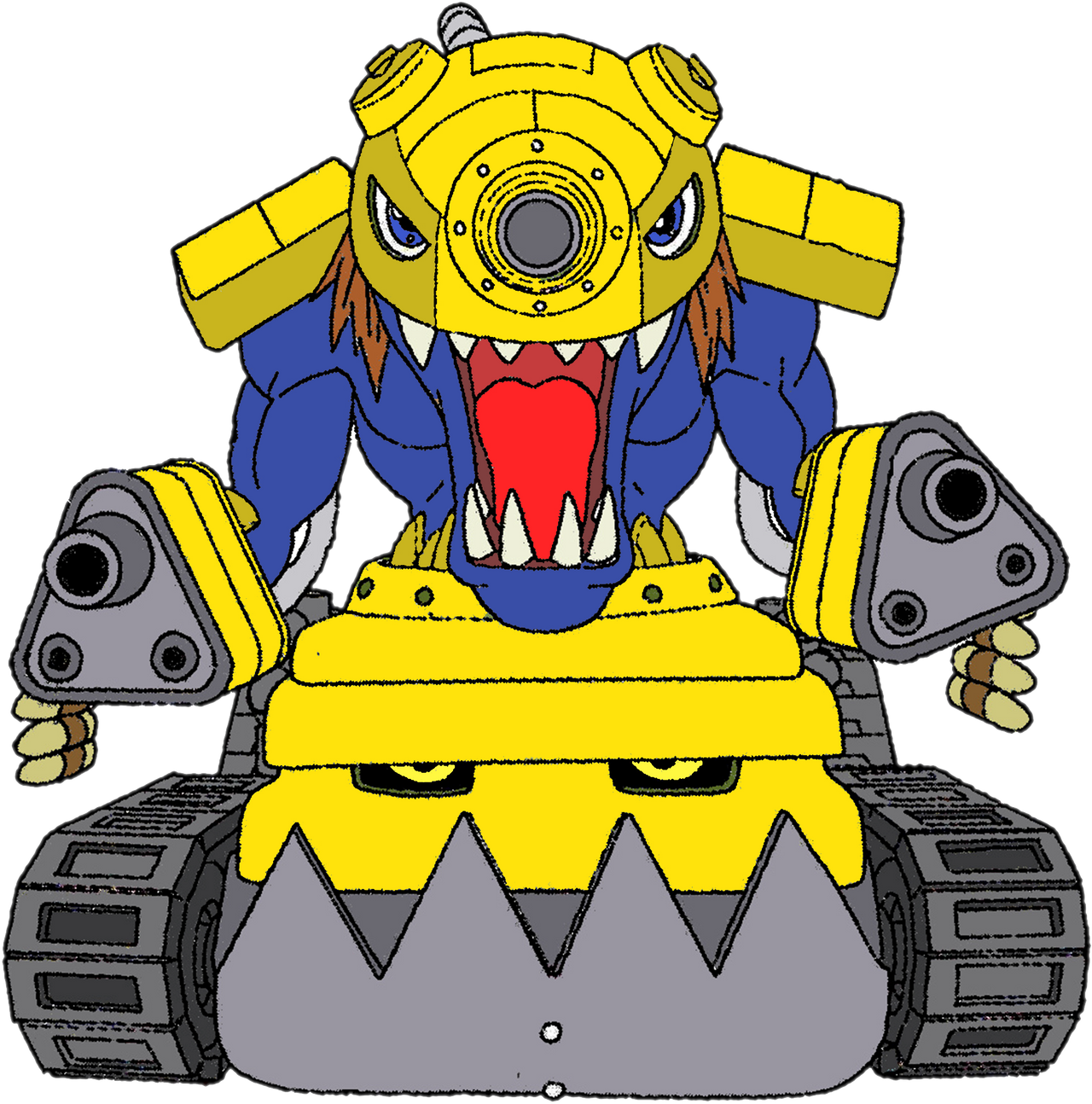 Tankmon Rookie TANKMON YELLOW (WORLD 3) by HomeosTTasis on DeviantArt