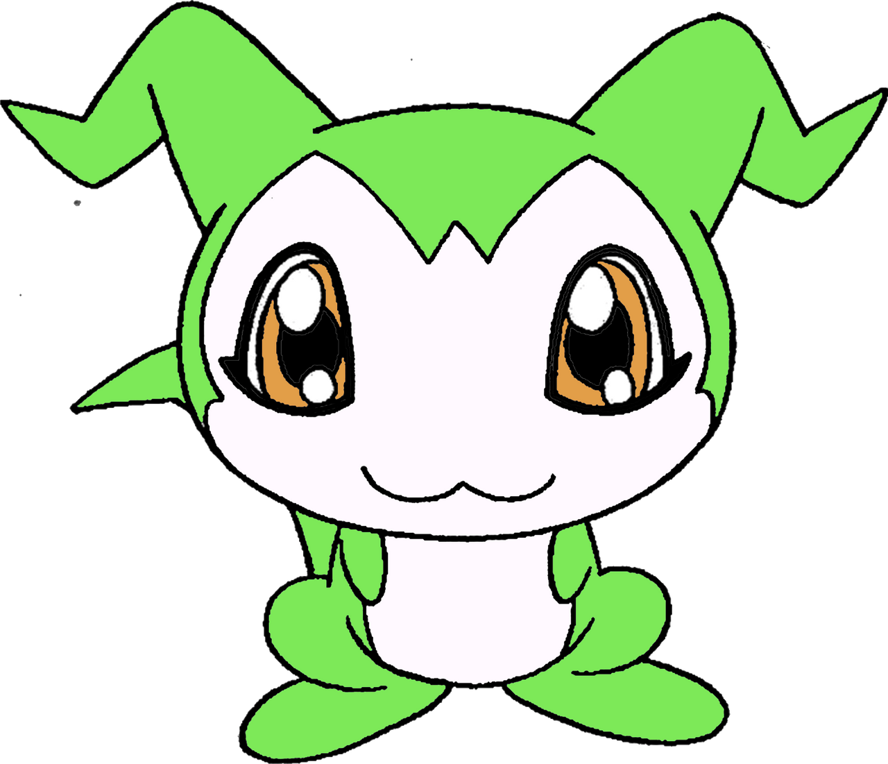 Chibimon Green (Battle Spirits) by HomeosTTasis on DeviantArt