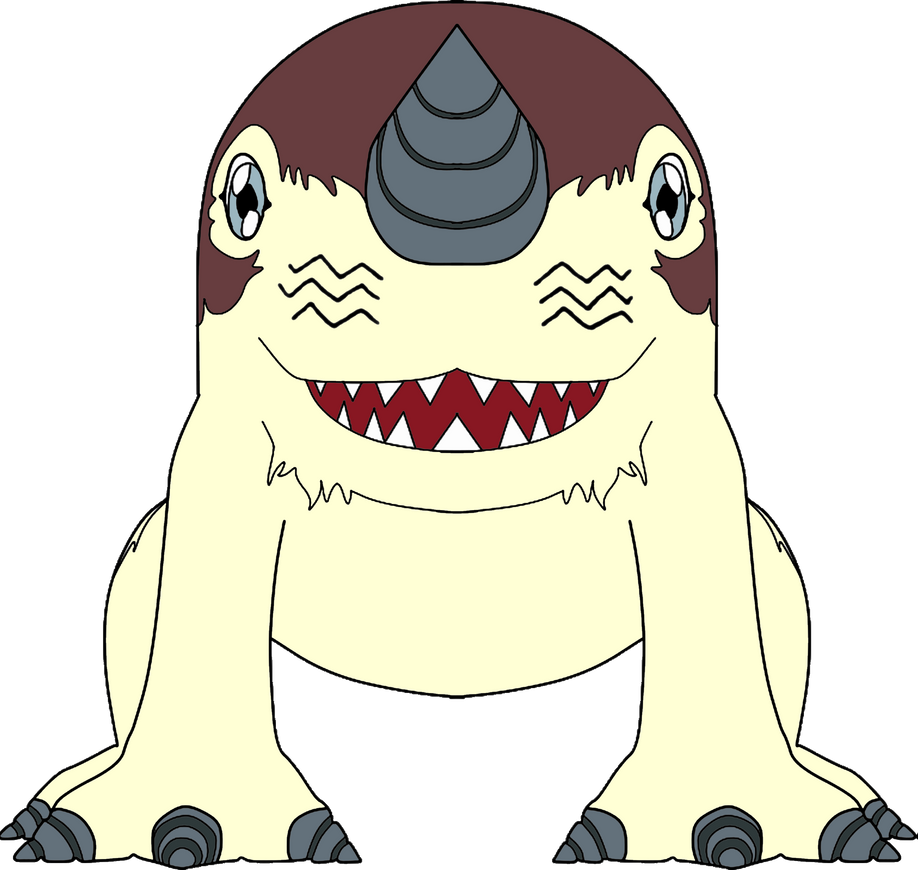 Drimogemon Red (Digimon World 3) by HomeosTTasis on DeviantArt