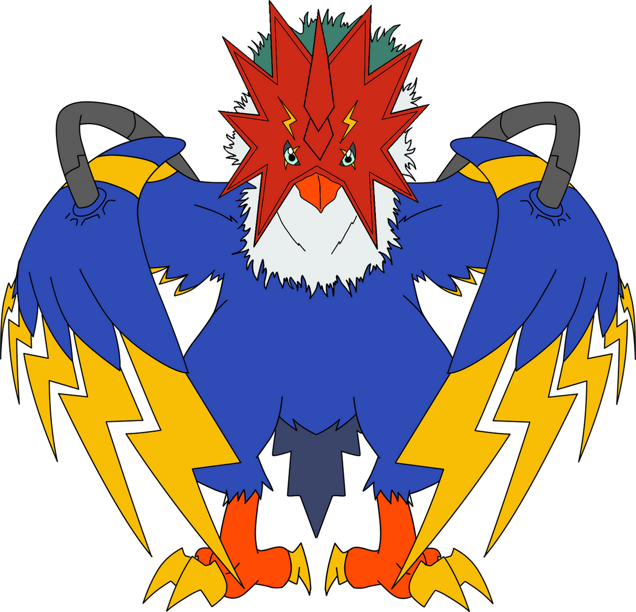 Biothunderbirdmon BioThunderbirmon by HomeosTTasis on DeviantArt