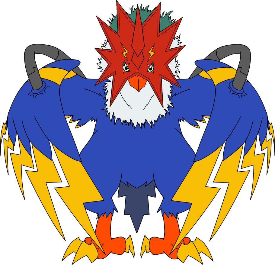 Biothunderbirdmon BioThunderbirmon by HomeosTTasis on DeviantArt