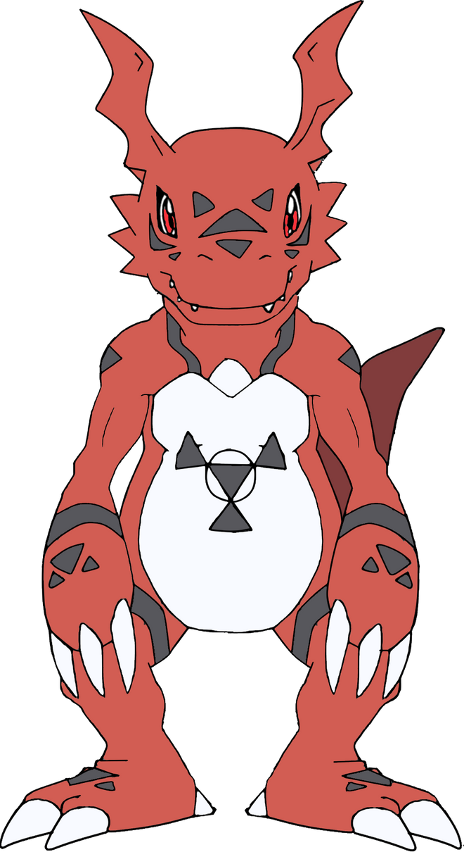 Guilmon Red Eyes (Digimon Battle Spirits) by HomeosTTasis on DeviantArt