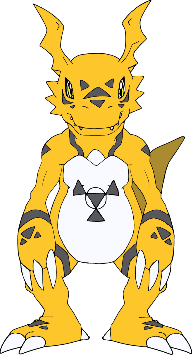 Guilmon Yellow (Digimon Battle Spirits) by HomeosTTasis on DeviantArt