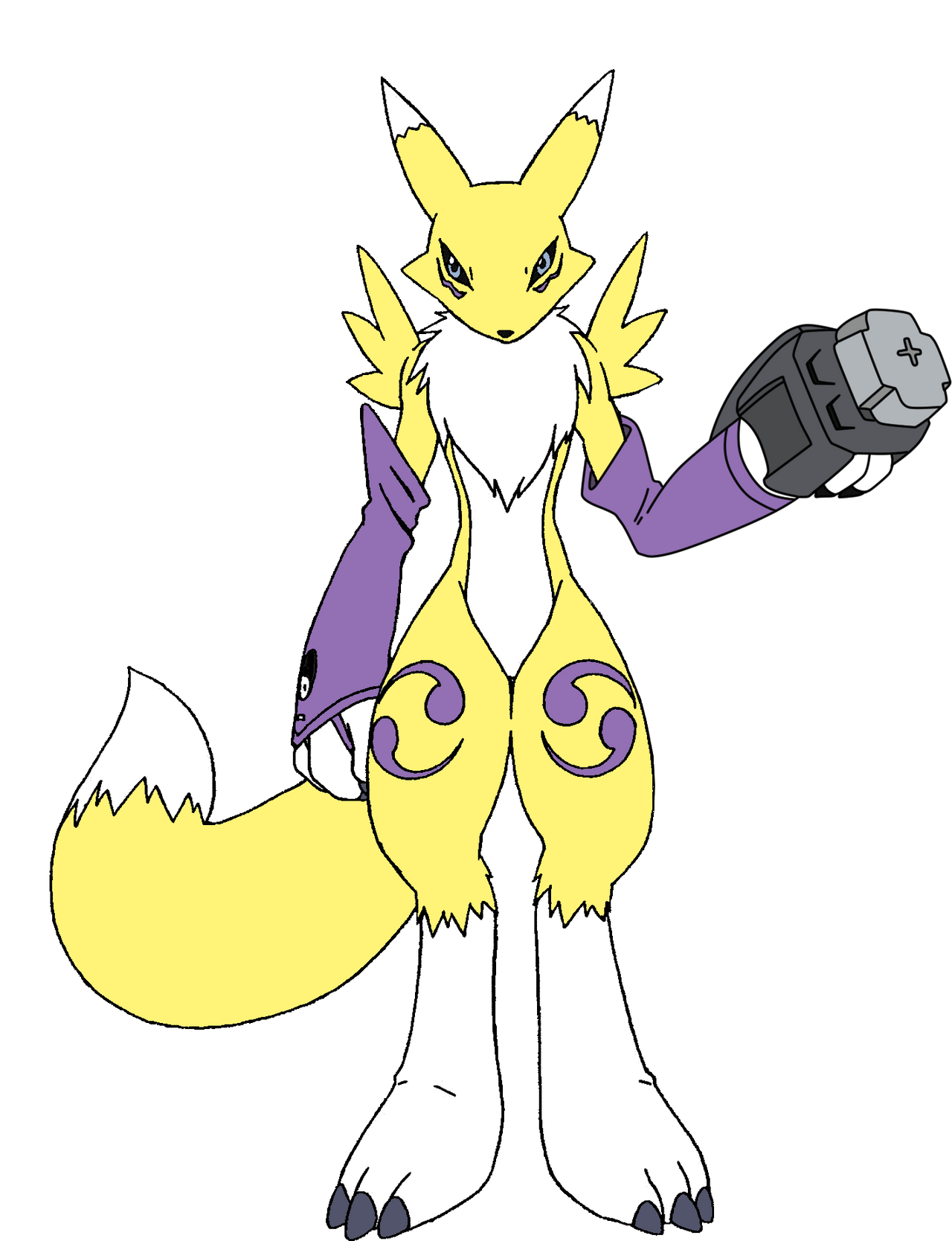 Enmamon Renamon + Heavy Metal (Digimon Tamers) by HomeosTTasis on DeviantArt