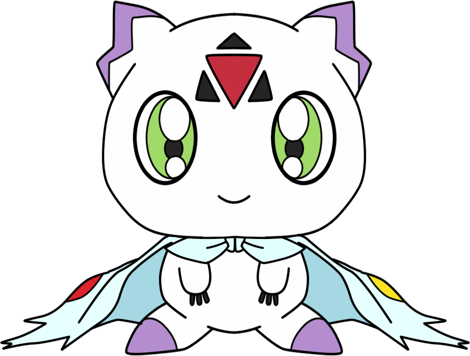 Culumon with Flag (Digimon Tamers) by HomeosTTasis on DeviantArt