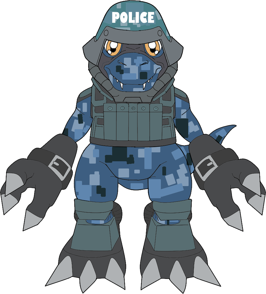 Commandramon Police (Digimon Seekers) by HomeosTTasis on DeviantArt