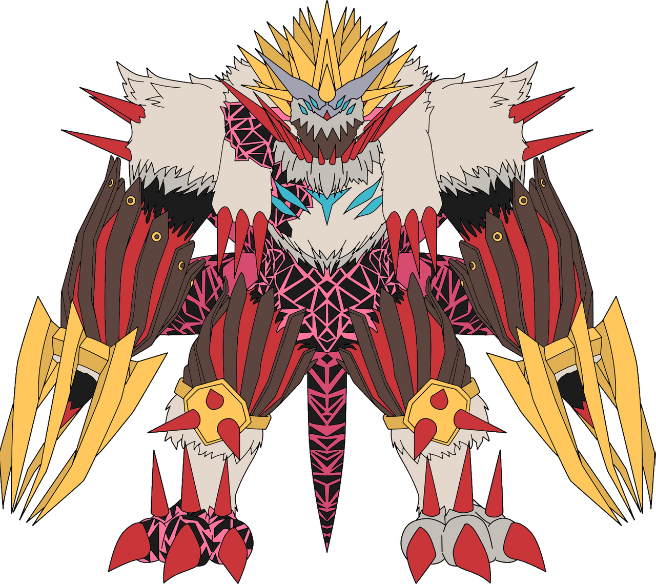 Rasenmon Fury Mode Red (Digimon ReArise) by HomeosTTasis on DeviantArt