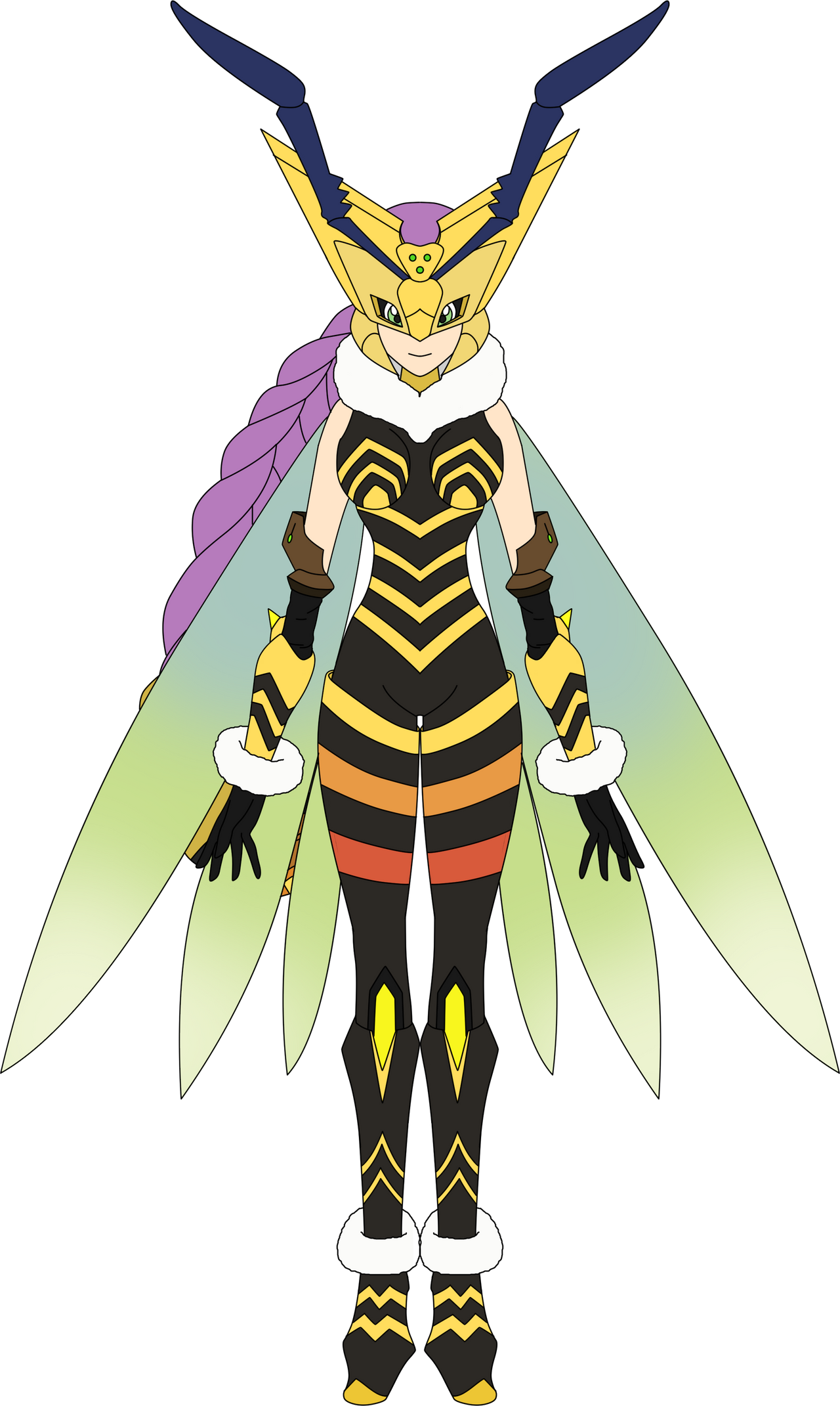 Queenbeemon Line QueenBeemon by HomeosTTasis on DeviantArt