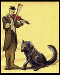 The wolf and the violonist by soys