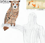 Nea- Desert Eagle Owl by LyzeofKiel