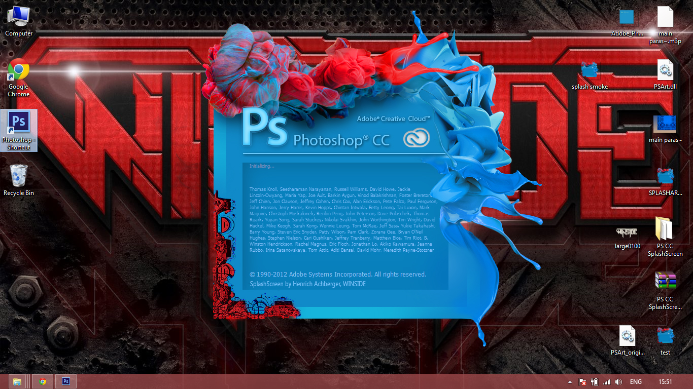 photoshop cc custom splash screen by
