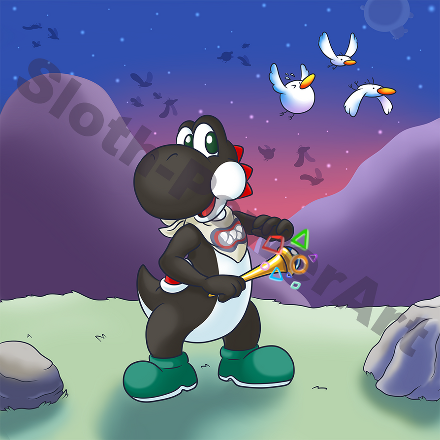 Commission - Magic Yoshi by Sloth-Power on DeviantArt