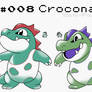 Croconaw - Johto Dex