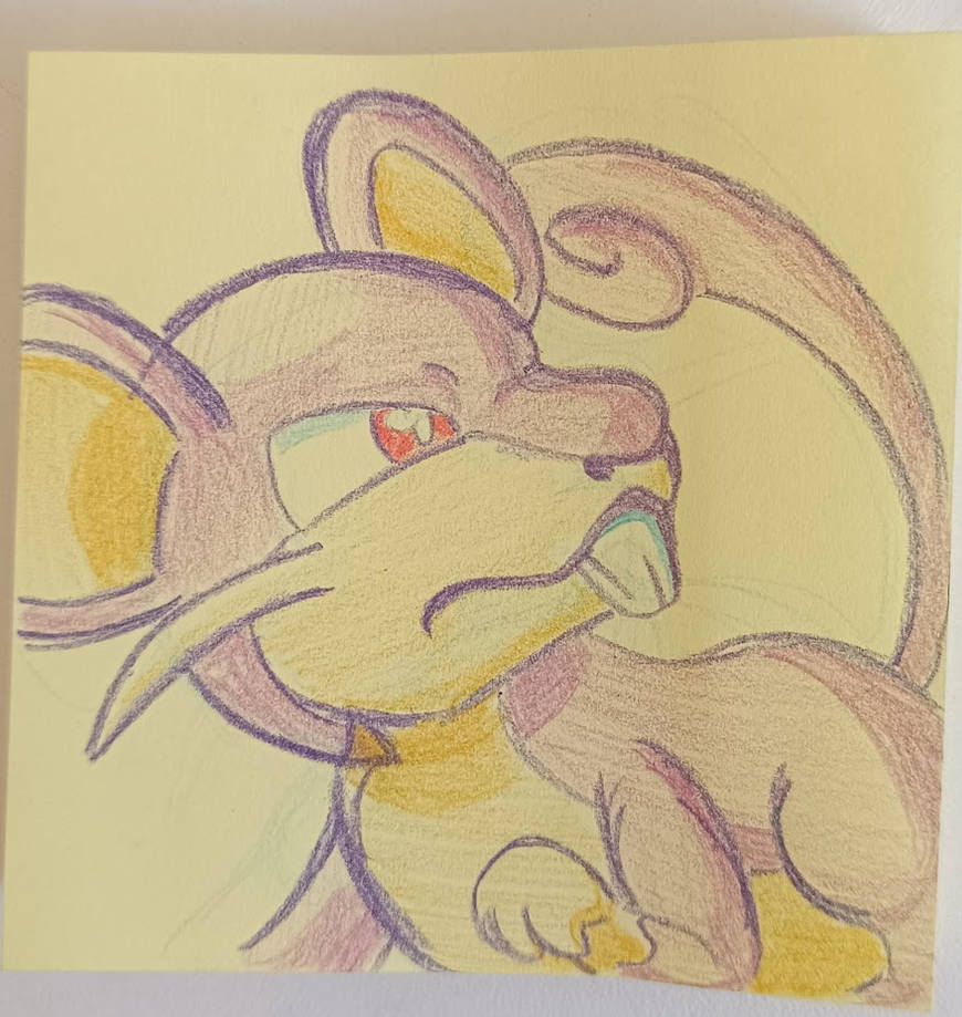 Angry Rattata 019 Rattata - Daily Drawing by Sloth-Power on DeviantArt