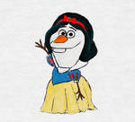 Olaf as Snow White