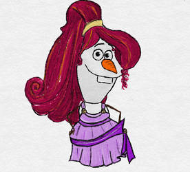 Olaf as Megara