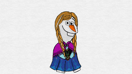 Olaf as Anna