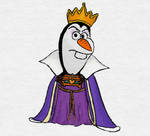 Olaf as the Evil Queen from Snow White
