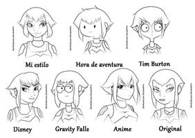 Diferentes Estilos de dibujo (Karai)