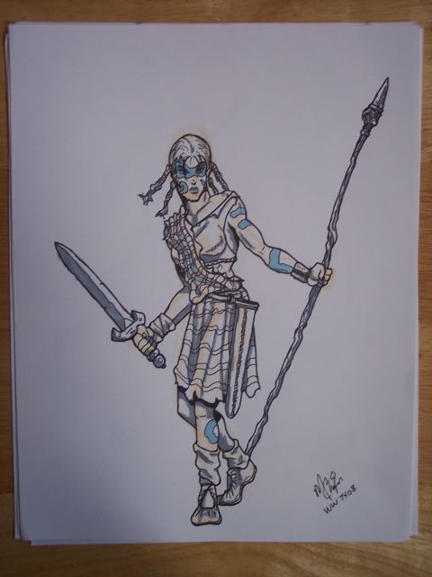 Celtic Warrior Chick