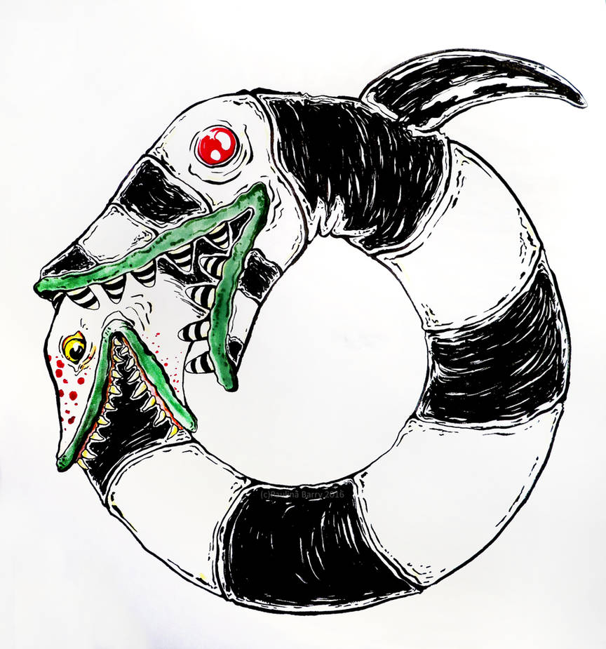 sandworm from beetlejuice coloring page Beetlejuice sandworm inktober