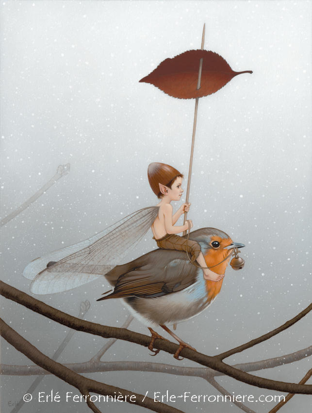 Fairy Riding A Raven Fairy riding a robin (color) by Ferronniere on DeviantArt