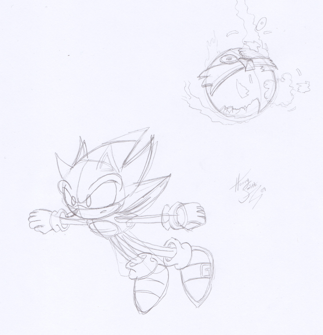 Sonic 2 Ending Sketch