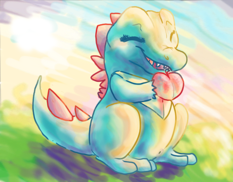 Totodile's morning snack