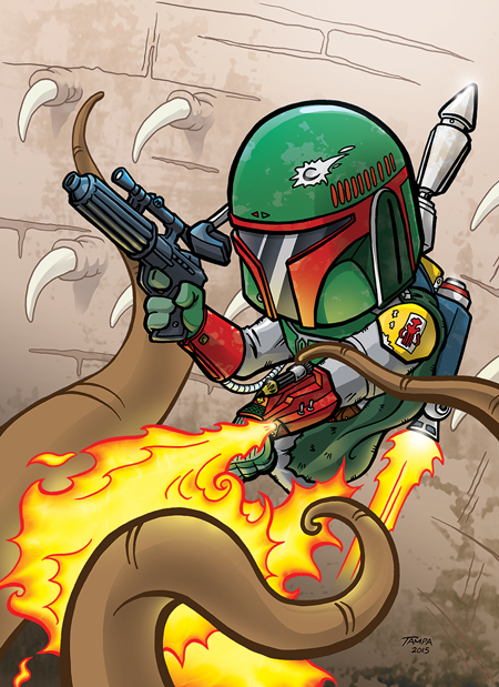 Boba Fett Escapes the Sarlacc Pit