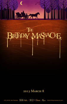 Birthday Massacre Poster Design
