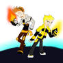 Tfa:Human Jetfire and Bumblebee