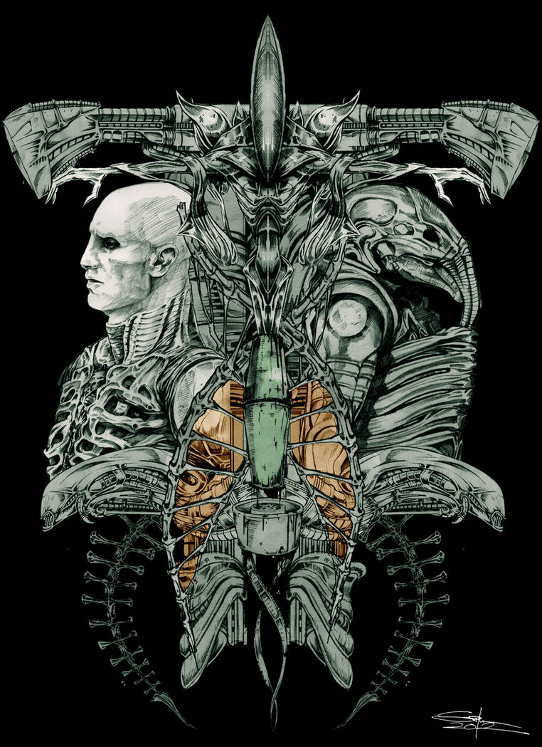 Prometheus-the enginners evolution by simsim78 on DeviantArt