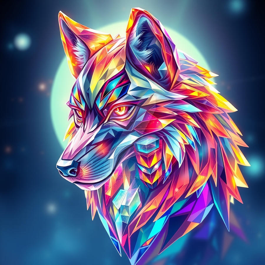 Glass Wolves Rat Rainbow Glass Wolf by PrincesssRoxie on DeviantArt