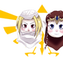 Sheik and Zelda - Chibis