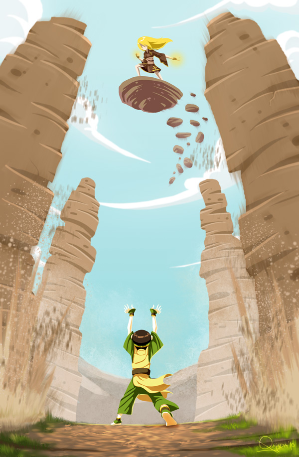 - Toph vs Terra - by sergio-quijada