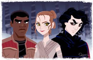 - Star Wars - Rei, Finn and Kylo