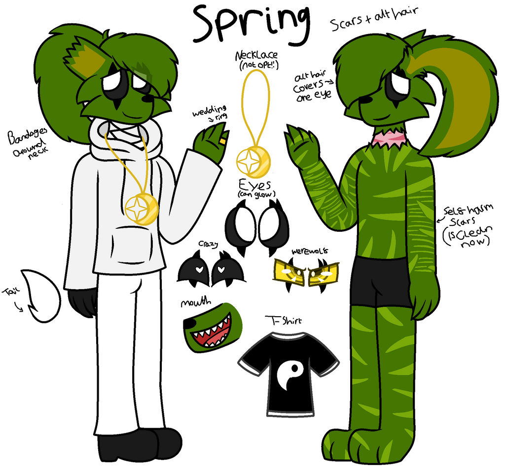 Spring Reference Sheet by WerewolfPoison on DeviantArt