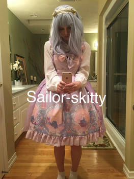 My Mermaid lolita coordinate! (Without tights ugh)
