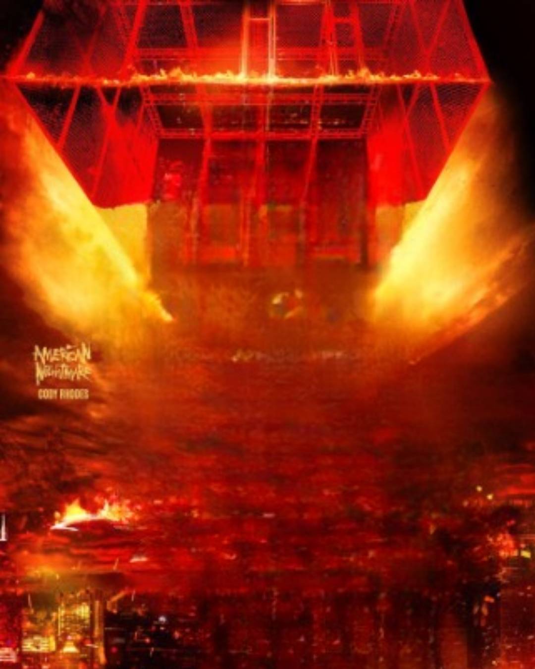 Vampire Ina Cell Hell In A Cell 2022 Background by WWECUSTOMGRAPHICS on DeviantArt
