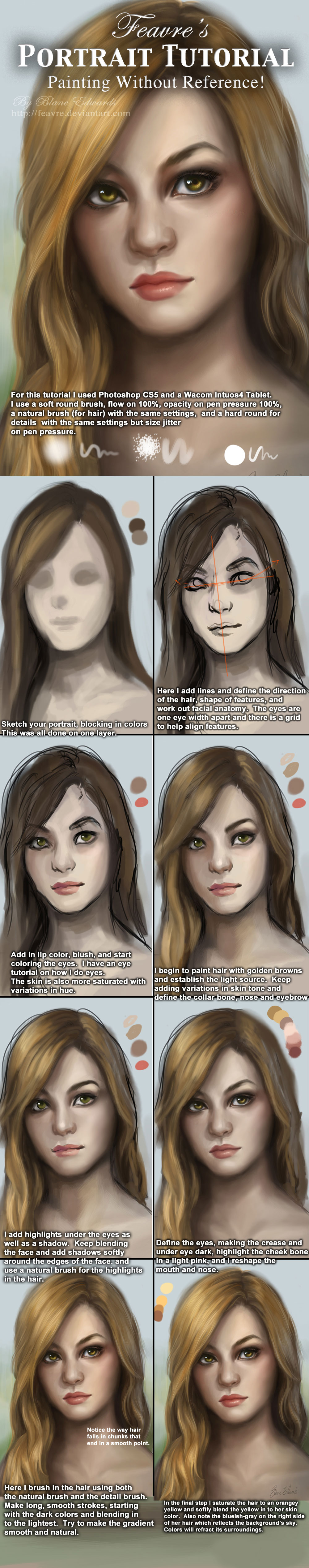 Portrait / Face painting Tutorial