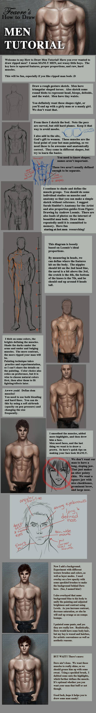 How to Draw Men Tutorial