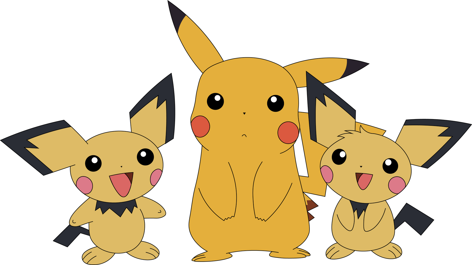 Pichachu Member Pikachu and The Pichu Bros. by Roman-Santos on DeviantArt