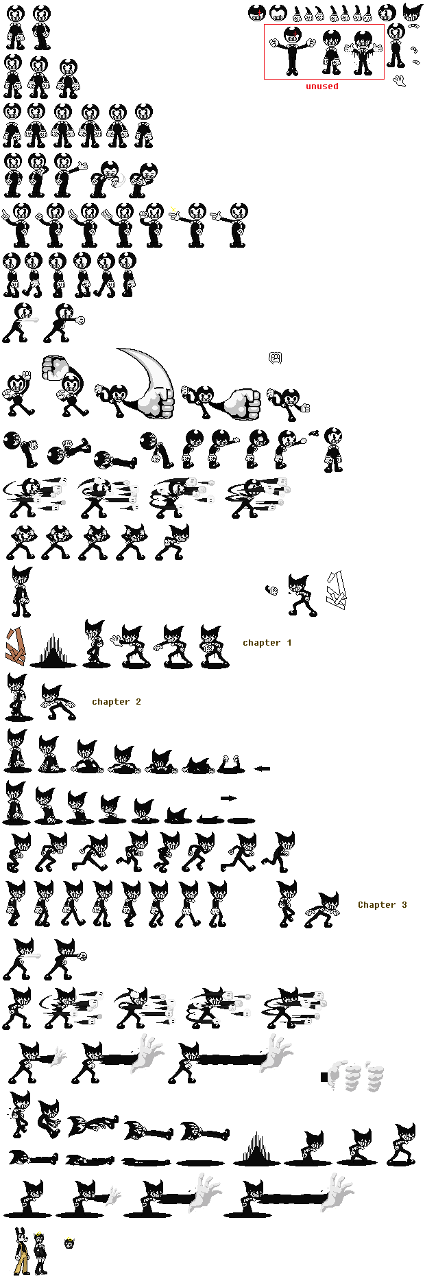 Bendy sprite sheet =Update 3= (Big Update)