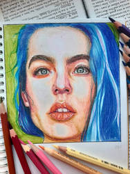 2020 01 07 blue hair portrait