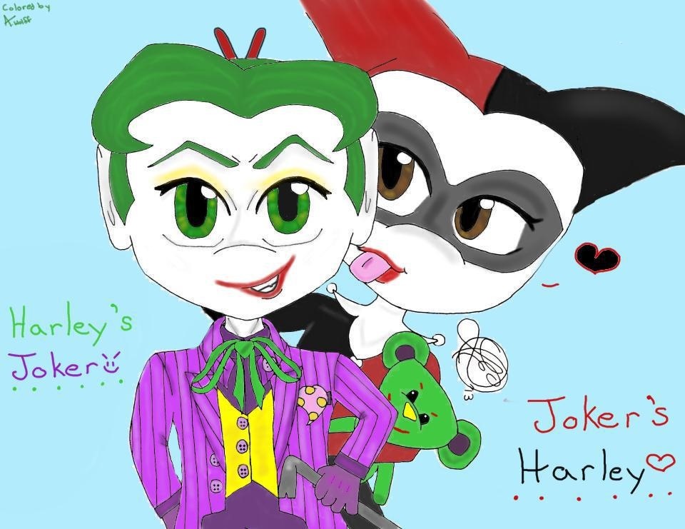 Daily Digital: Joker and Harley coloring challenge