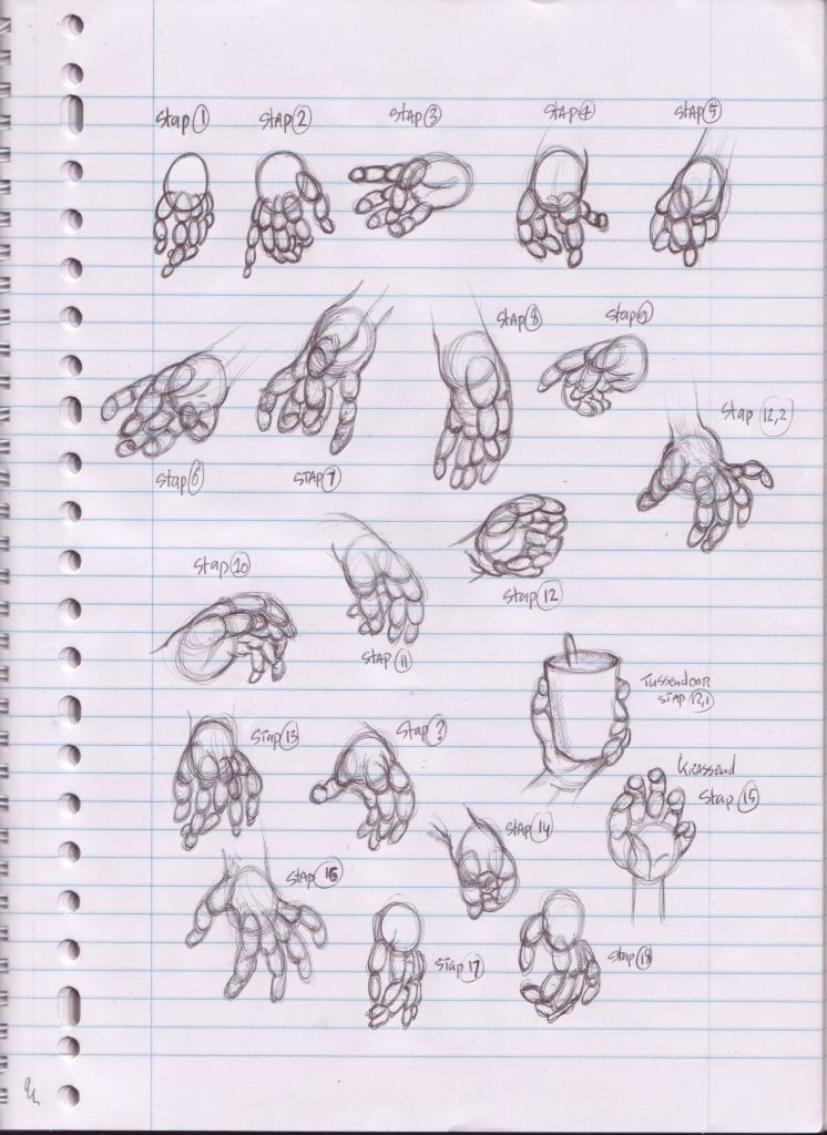 sketch of hands