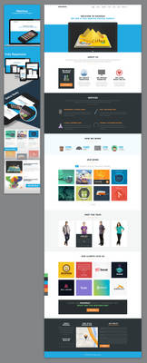 Maximus - One Page Flat Design Template
