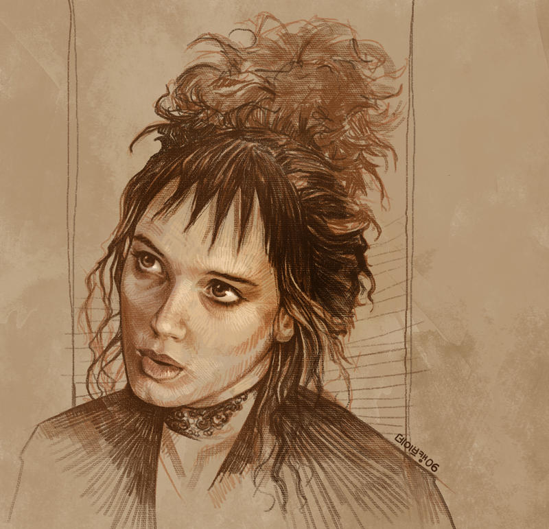 Daily Sketch 02: Winona Ryder in Beetlejuice